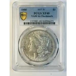 1880 $1 VAM 16 Checkmark HOT 50