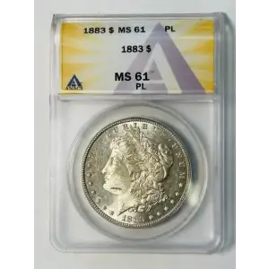 1883 P Morgan Silver Dollar ANACS MS-61 Proof Like