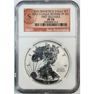 2012 S SAN FRANCISCO EAGLE SET FIRST RELEASES OFFICIAL US MINT SET