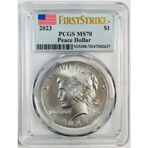 2023 $1 Peace Dollar First Strike