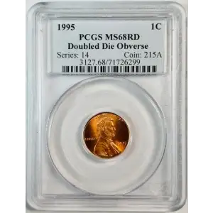 1995 1C Doubled Die Obverse, RD