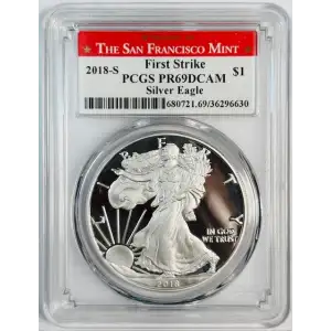 2018-S $1 Silver Eagle First Strike, DCAM