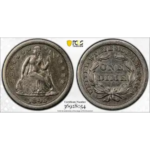 1845 10C S.S. Central America #2 (with Pinch) (2)